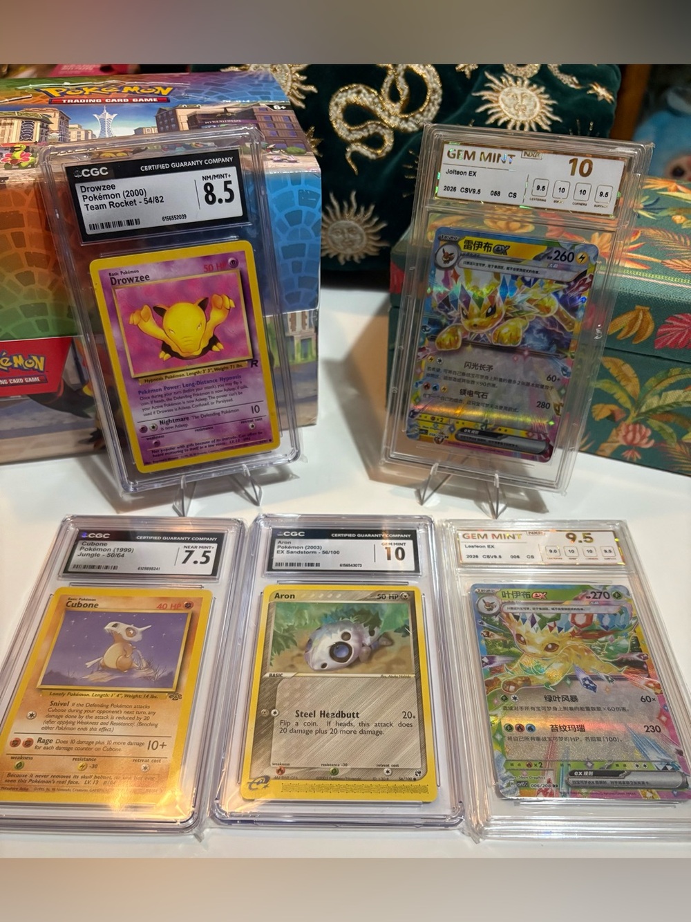 POKEMON- Set of 5 Graded Slabs